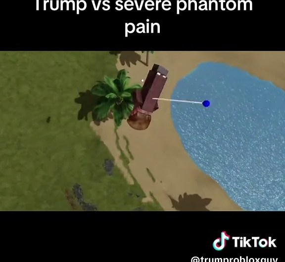 Trump vs severe phantom cliff pain #trump #roblox #CapCut | phantom pain