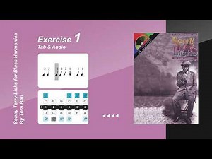 Ex.1 - Sonny Terry Licks for Blues Harmonica - Tom Ball