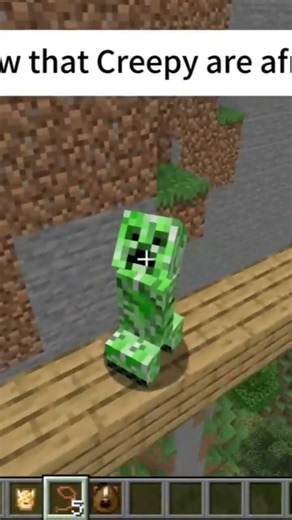 WHEN YOU KNOW CREEPY ARE AFRAID OF CATS 🥶 #minecraft #gaming #minecraftpe #minecraftcatcontest #cat