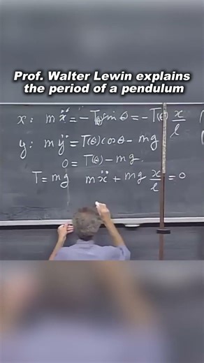 Pendulum Period Explained by Prof. Walter Lewin
