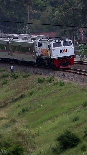 Kereta api Lodaya tetep ngebut di tikungan 🔥🔥🔥 #keretaapi #railwayphotography #train #railway | Java Railfanning