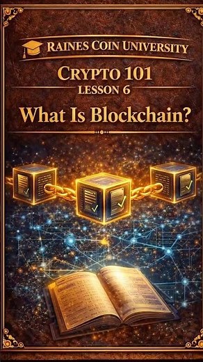 📘 Crypto 101 – Lesson 6 WHAT IS BLOCKCHAIN? #bitcoin #crypto101