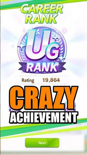 The First UG Rank on Global?!