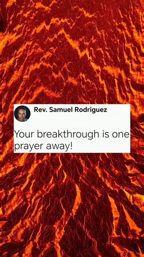 Samuel Rodriguez on Instagram: "Your breakthrough is one prayer away!"