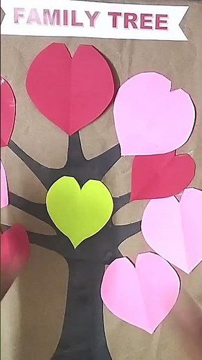 DIY Family Tree for school Project 🌳 #Shorts #ujancreations