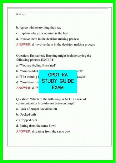CPDT KA STUDY GUIDE EXAM video