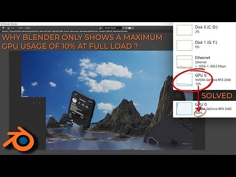 Why Blender GPU usage at maximum is only 10% [EXPLAINED]