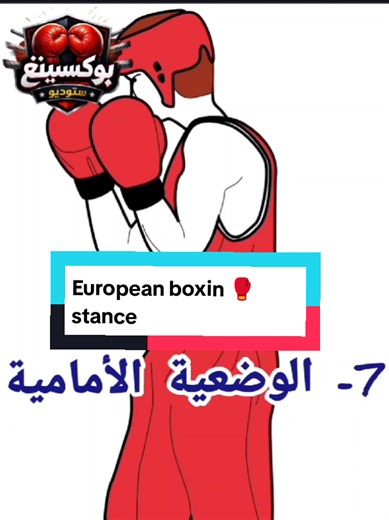 European boxing 🥊 stance الوضعية الأمامية في الملاكمة الاوروبية #boxing #boxingtraining #boxingtok #boxing🥊 #boxinglife