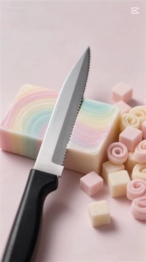 Cute Soap Cutting ✨ Clean Cuts & Perfect Cubes ASMR | ℂ𝕝𝕠𝕦𝕕𝕪 ℂ𝕦𝕥𝕤