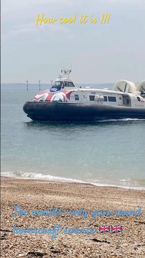 The world’s only year-round scheduled passenger hovercraft service. #hoverboarding #travel across UK