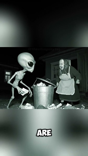 The alien was just recycling grandma was not amused ♻️