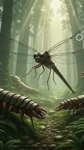 Carboniferous Period 🌍 Giant Insects & Coal Forests Explained #shorts #carbon #english #ancientearth