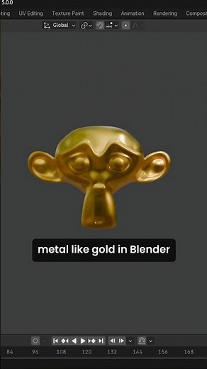 How to Create Gold Metal in Blender