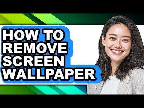 How to Remove Screen Wallpaper (easy Method)