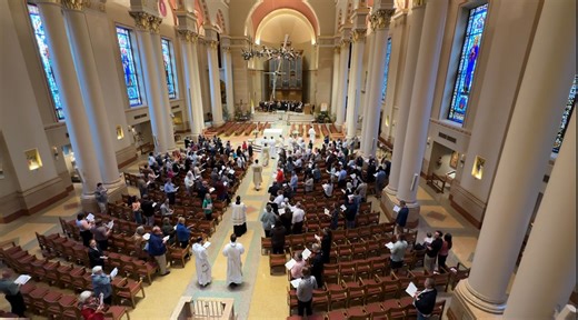 Catholics from Milwaukee County celebrate and honor Pope Leo XIV with mass