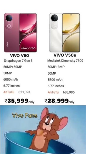 Vivo V50e vs Vivo V50 comparison 🤯#vivov50​ #vivov50e​ #vivov50vsv50e​
