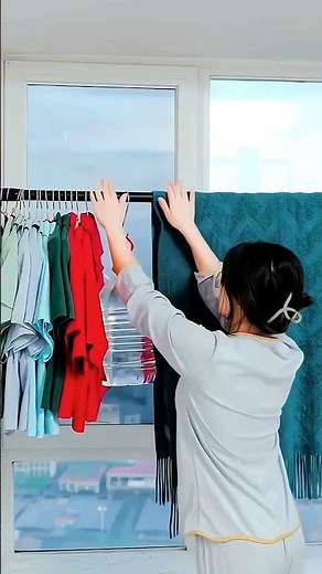 Stainless Steel Tension Rod: Anti-Slip & Adjustable! #home #bathroom #diy