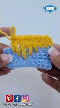Learn How To Crochet - Long Double Crochet - Ldc (aka Extended Double Crochet - edc)