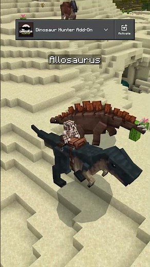 POV: You Can Ride Your Own Dinosaur In Minecraft #minecraft #pov #dinosaurs #jurassic