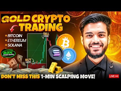 Crypto & Gold Live Trading | Bitcoin BTC, ETH & XAUUSD Scalping Today | Forex Market Analysis Live