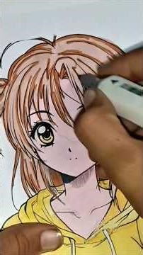 "Anime Coloring Challenge Day1: Bring Your Drawing to Life!" #reelschallenge