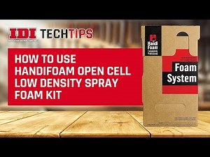 How to use HandiFoam Open Cell Low Density Spray Foam Kit