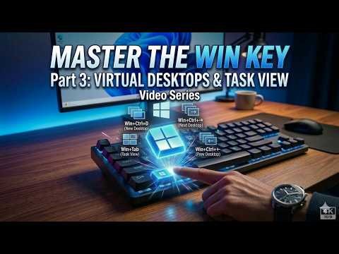 Windows Has a Hidden Feature Most Don't Know | Virtual Desktops | Master the Win Key Part 3