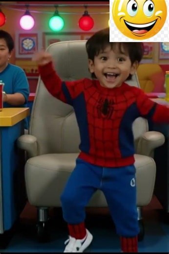 Watch Baby Spider-Man show off his adorable dance moves!