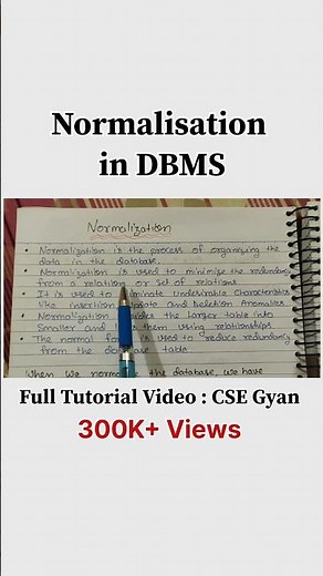 Learn Normalization in DBMS in a simple and easy way 🚀
