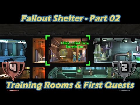 Fallout Shelter (PS4) – Platinum Guide Part 02 – Training Rooms & First Quests