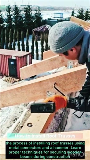 How to Install Roof Trusses #wood