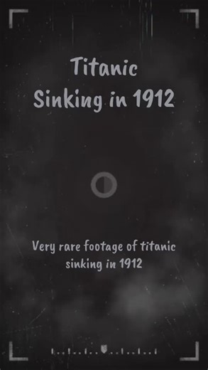 Rara footage del hundimiento del Titanic en 1912