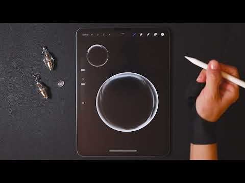 Getting started with Procreate software - How to draw Transparent Effect.