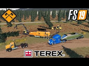 FS19 NEW TEREX WOODCHIPPER YUKON RIVER VALLEY MAP FARMING SIMULATOR 19 FORESTRY GAMEPLAY