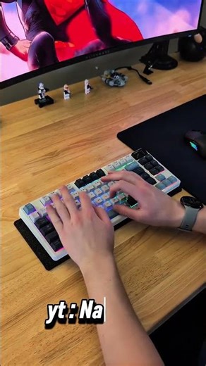 Normal typing keyboard vs Hard typing keyboard | #edit #typing