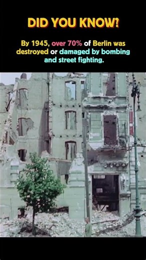 Berlin 1945: A City in Ruins #historyshorts #history #ww2