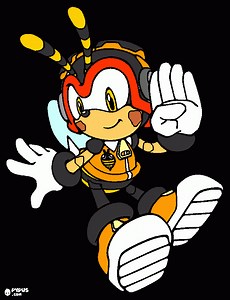 Charmy Bee coloring page, printable Charmy Bee