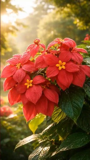 Morning Vibes with Mussaenda Flowers 🌞🌸
