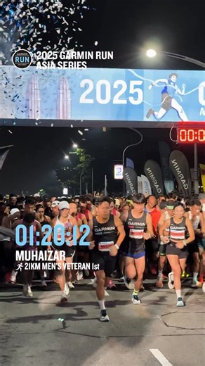 [Garmin Run Asia Series 2025] HEROES IN FOCUS: Muhaizar Mohamad | @muhaizarmohamad 💪🏻: 21KM - MEN VETERAN ⏱️: 01:20:12 🏅: 1st place ⌚️: Forerunner 970 They don’t just run the race — they define it. #GarminPro #GarminRunAsiaSeries2025 #FromZeroToHero #BeatYesterdayMY #GarminMalaysia | Garmin Malaysia