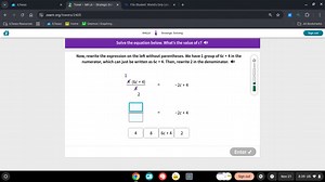 Solve the equation below. What's the value of c?Now, rewrite ... | Filo