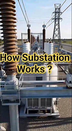 How a Substation Works in 50 Seconds ⚡#Substation#ElectricalEngineering#PowerSystem