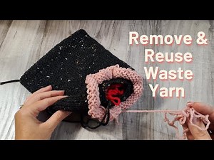 How to remove the waste yarn and use it again. | Addi, Sentro Knitting Machine Tutorial.