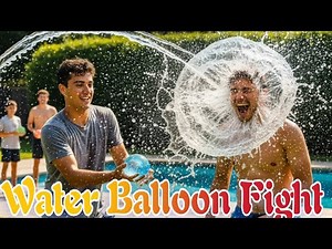 Water Balloon Fight with friends