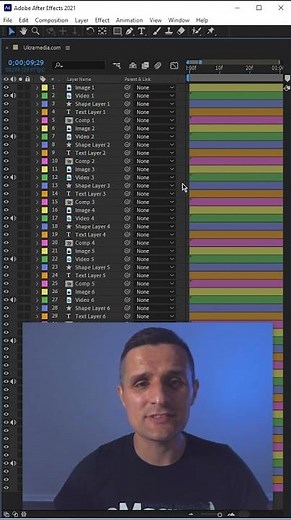 Using Layer Labels as a Selection Tool in After Effects #Shorts