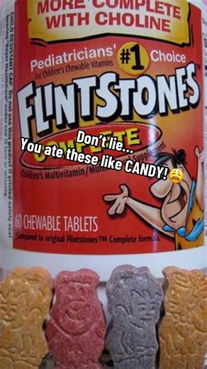 Remember Flintstones vitamins? We used to eat these like candy 😭…Pure childhood nostalgia. If you know, you know. #flintstones #90skids #nostalgiatrip #childhoodmemories #rememberwhen