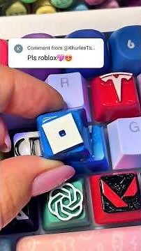 3D Printing R for Roblox Logo! Then Drawing on my keyboard! #art #3dprinting #keyboard #3d