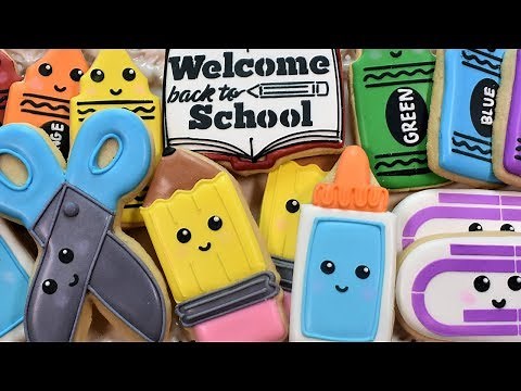 Back to School Cookie Tutorial - SIX Designs!