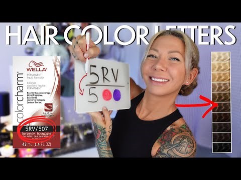 hair color letters & numbers (tones) explained
