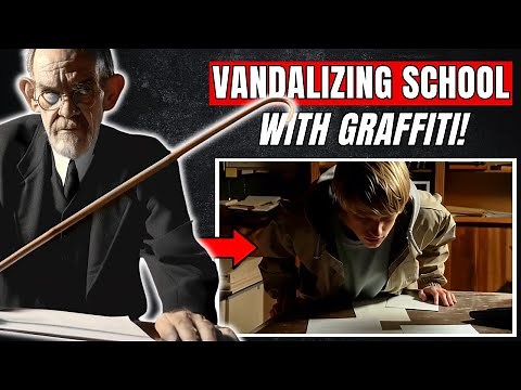 Real-Life School Spanking Story: 'Vandalizing School Property With Graffiti!' | Spanking | Caning