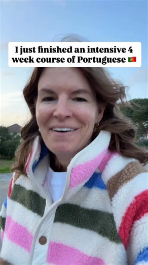 Alison | American Mom in Portugal on Instagram: "Turns out it was more helpful than Duolingo 😂 And a PSA to Portuguese people: keep trying to speak to us in Portuguese (even though your English is so so good!) ❤️🇵🇹 Learning Portuguese, European Portuguese, language learning, moving to portugal"